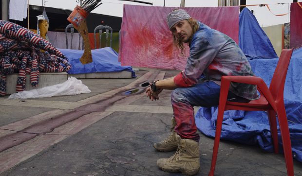 Sterling Ruby at his 26th street studio, Los Angeles, from our new book