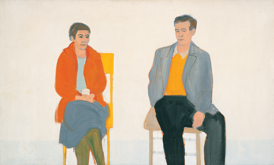 Alex Katz, Edith and Rudy (1957), from our Alex Katz monograph