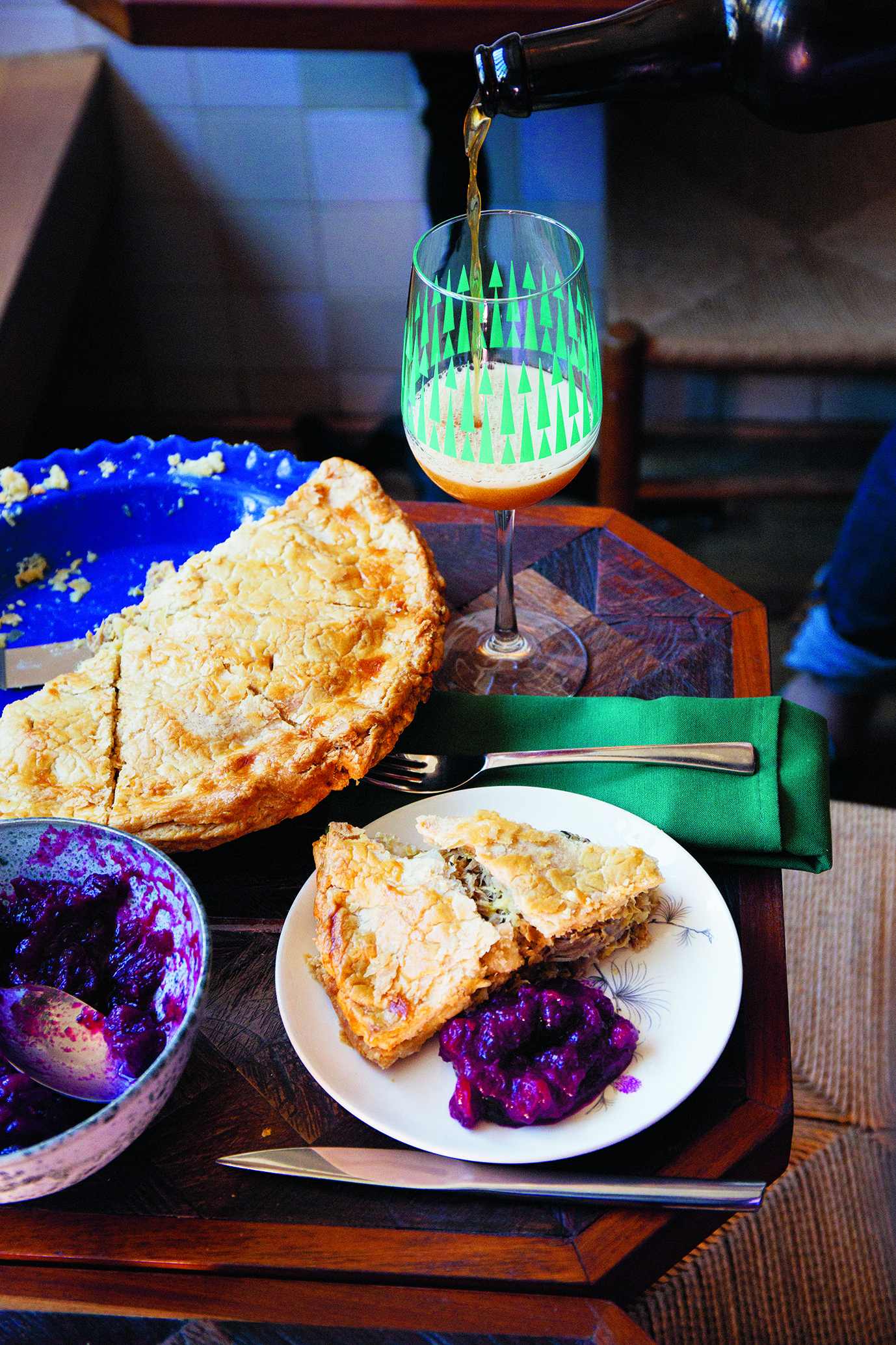 Belgian dubbel and Arlene’s meat pie at Tørst. From Food & Beer