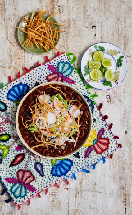 Pozole rojo, or red hominy stew