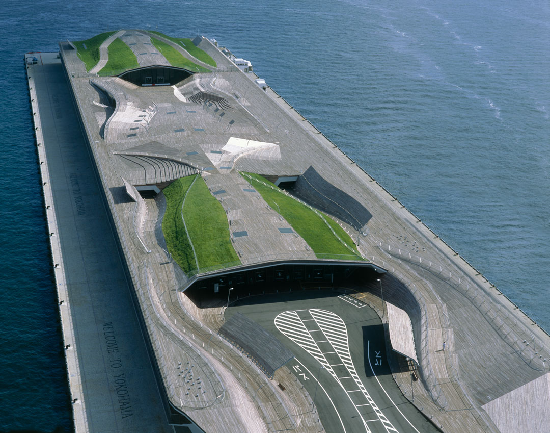 Farshid Moussavi, Yokohama International Passenger Terminal, Yokohama, Kanagawa Prefecture, Japan, 1995