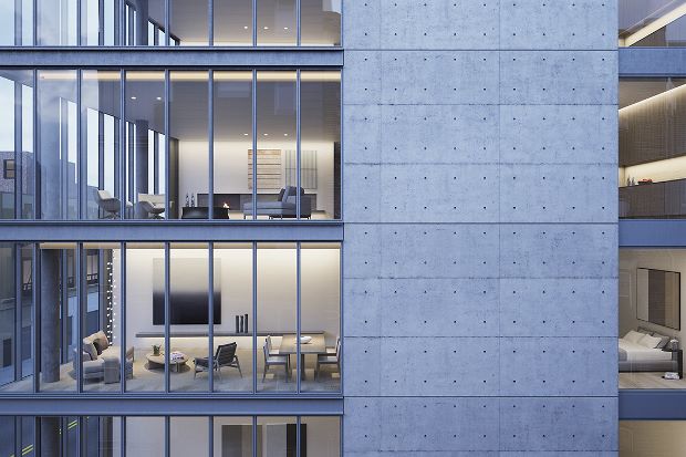 Rendering of 152 Elizabeth Street by Tadao Ando