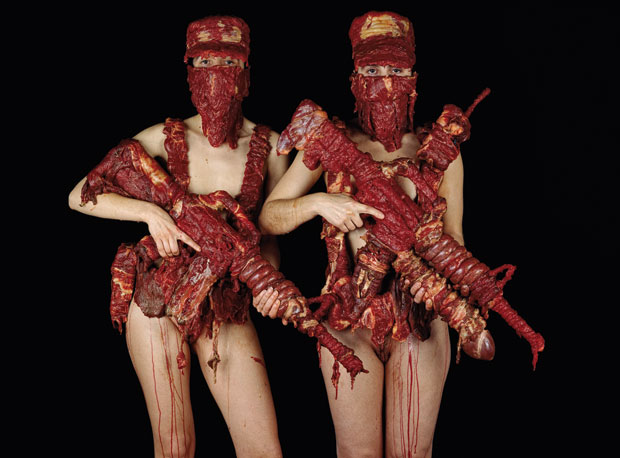 Military uniforms made of meat - Dimitri Tsykalov