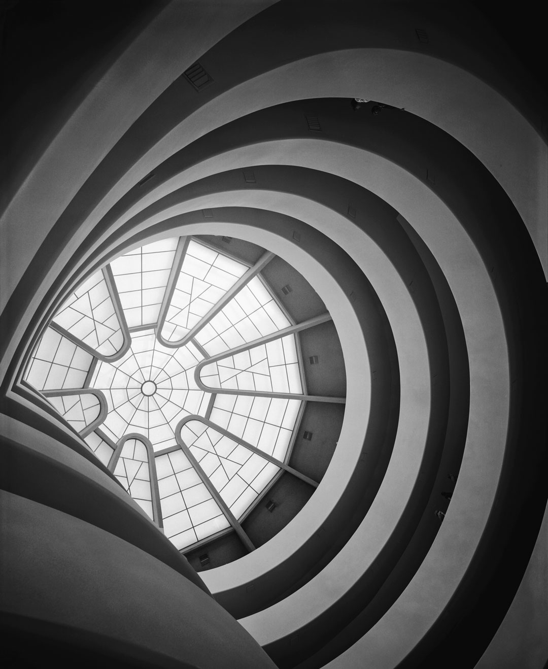 Ezra Stoller: Frank Lloyd Wright, Solomon R. Guggenheim Museum (1959), New York, NY, 1959. 
All images courtesy and copyright Esto