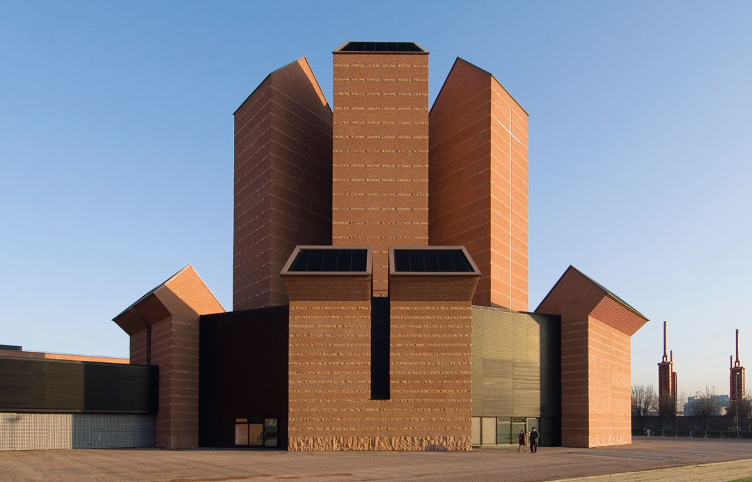 Santo Volto, Turin, Italy, 2006, Mario Botta. Photo by Enrico Cano, from Brick Mini Format