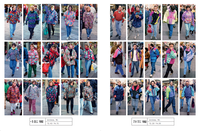 Spread from People of the Twenty-First Century by Hans Eijkelboom