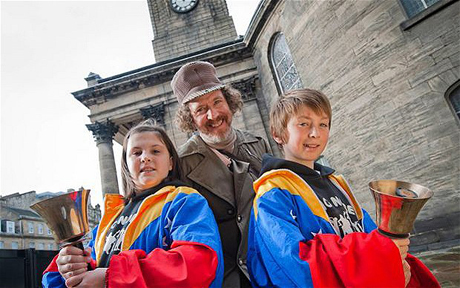 Martin Creed and bell ringers