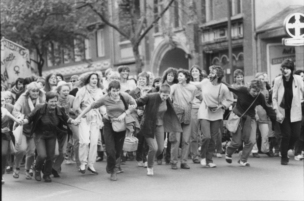 Walpurgis Night demonstrations, 1983, Berlin - photograph by Petra Gall From Homosexuality_ies