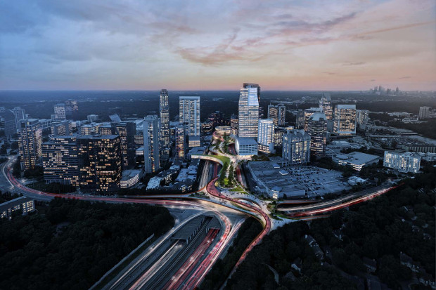 Buckhead Park Over GA400 by Rogers Partners