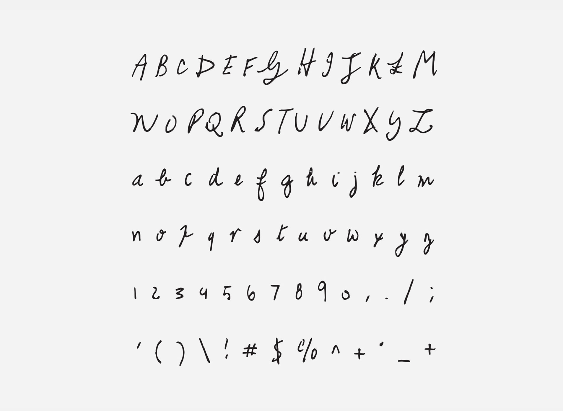 Leonard Cohen typeface