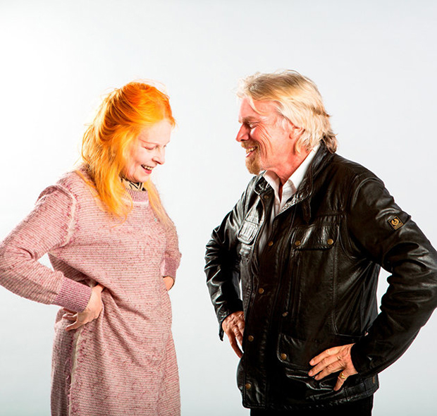 Dame Vivienne Westwood and Sir Richard Branson