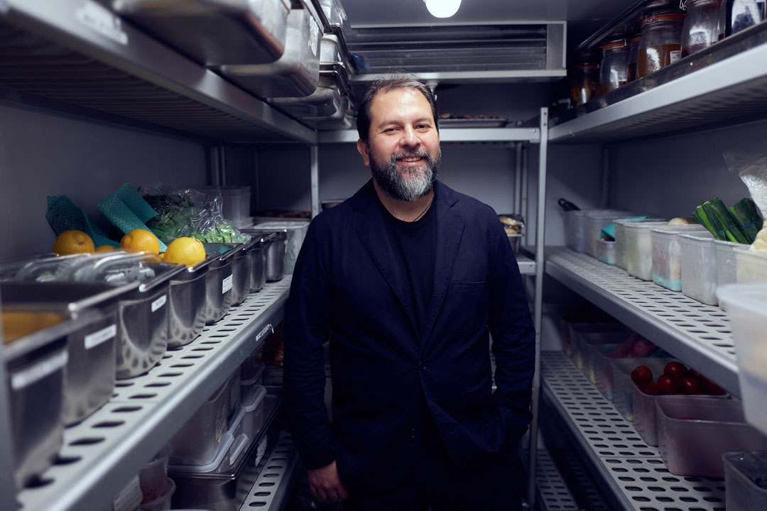 Enrique Olvera in the kitchen at Annabel's