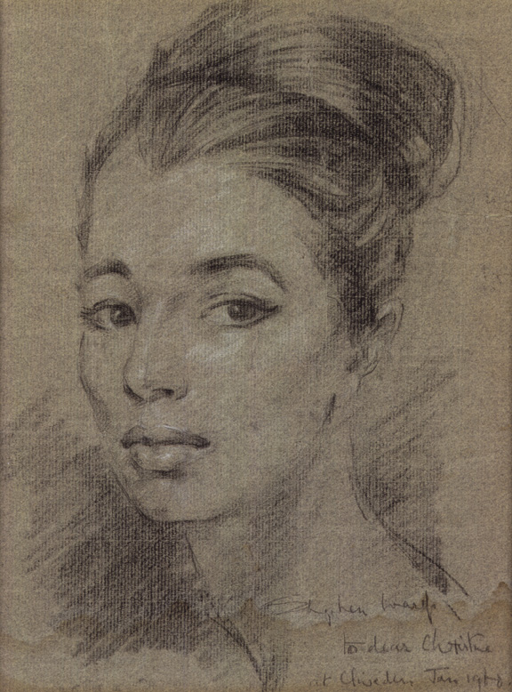 Christine Keeler by Stephen Ward, pastel, c.1961 (c) National Portrait Gallery, London