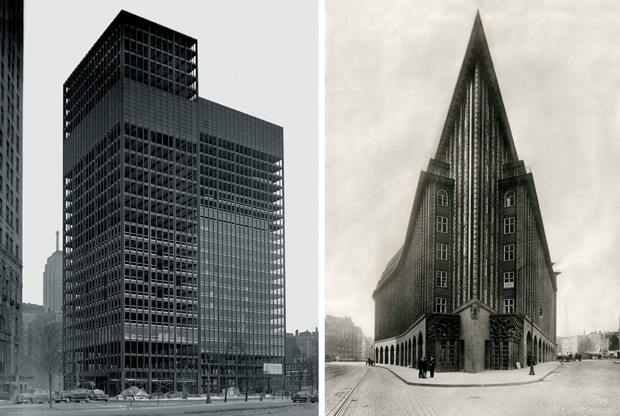 Mies van der Rohe Lake Shore Drive / Fritz Hoger Chilehaus