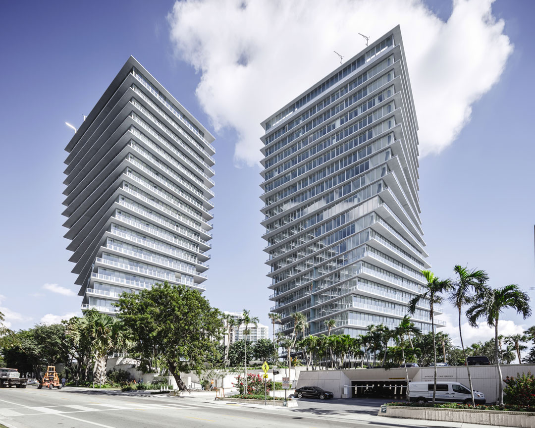 The Grove at Grand Bay, 2014, 2675 South Bayshore Drive, Miami, FL 33133, by BIG. Photograph by Rasmus Hjortshøj