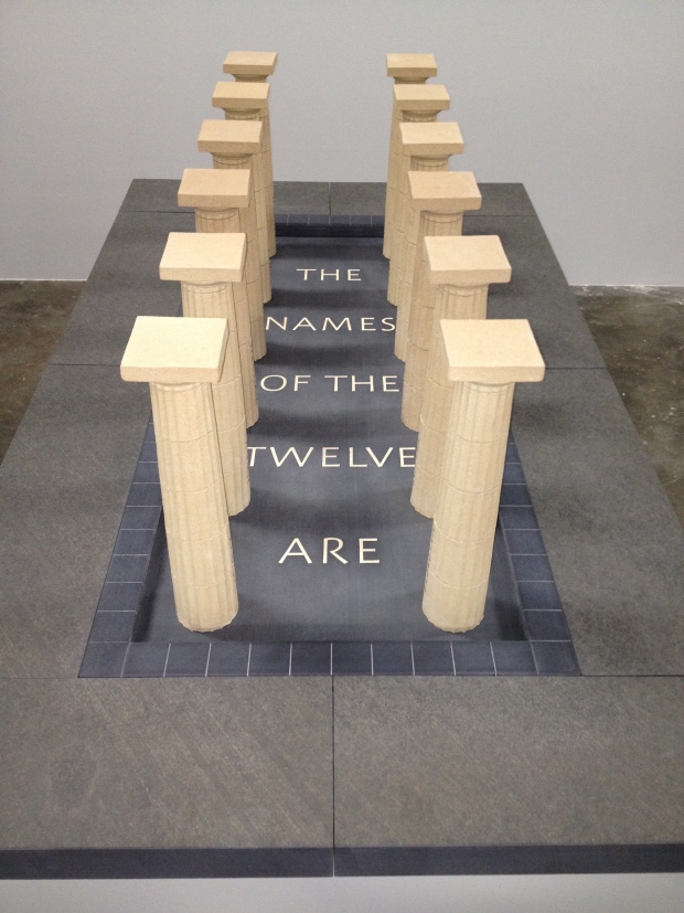 The Names of the Twelve (2005/06) by Ian Hamilton Finlay