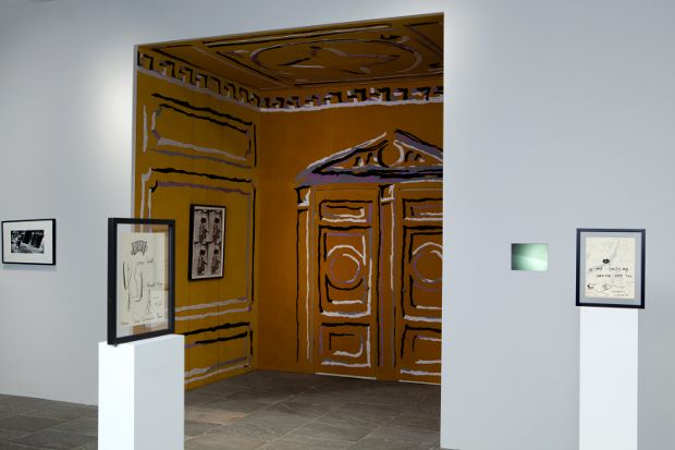 Installation view, Whitney Biennial 2012, by Nick Mauss