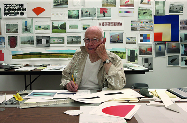 Ellsworth Kelly, Spencertown, NY, 2012. Photo by Jack Shear