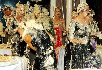 Still from  Alexej Koschkarow's Pie Fight (2003)