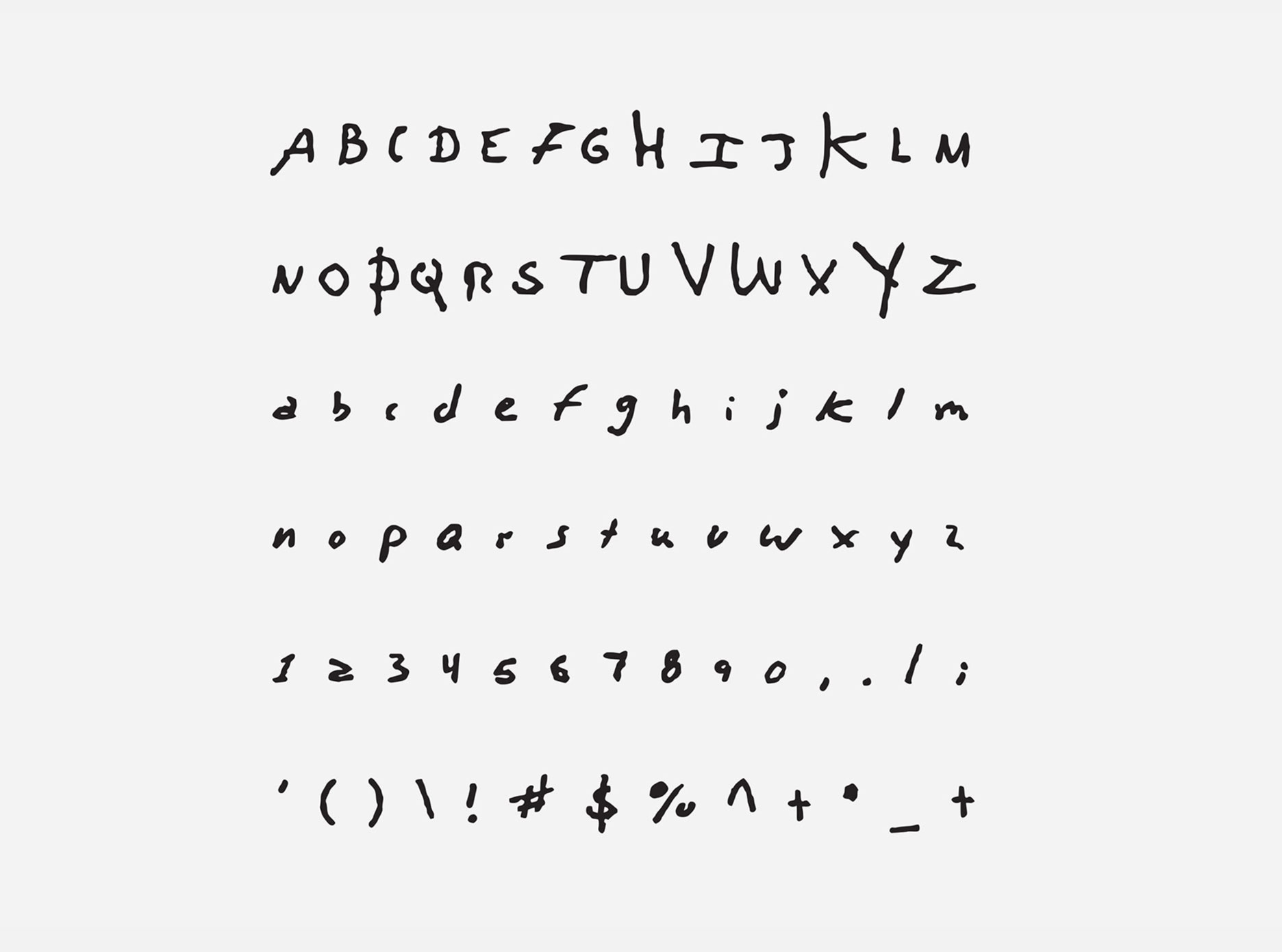 Kurt Cobain typeface