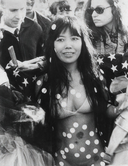 Yayoi Kusama at lovein, Central Park, New York, 1968