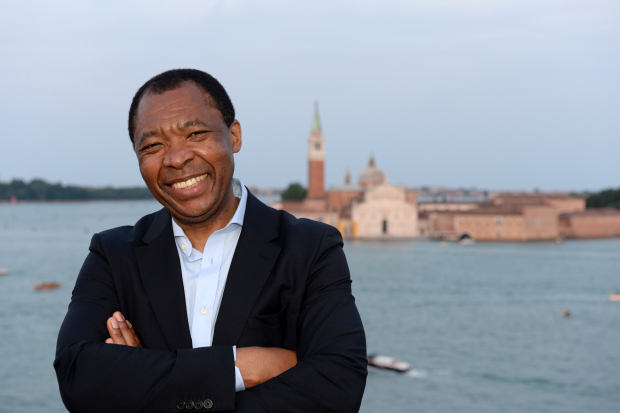 Okwui Enwezor in Venice, 2015. Photograph by Giorgio Zucchiatti