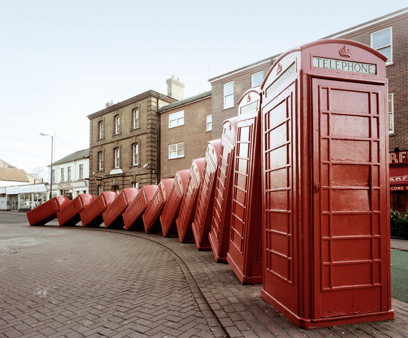 Our of Order, 1989, by David Mach, Kingston Upon Thames, UK