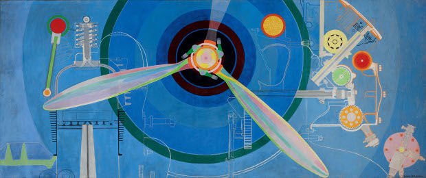 Propeller (Air Pavilion) (1937) by Sonia Delaunay. Skissernas Museum, Lund, Sweden