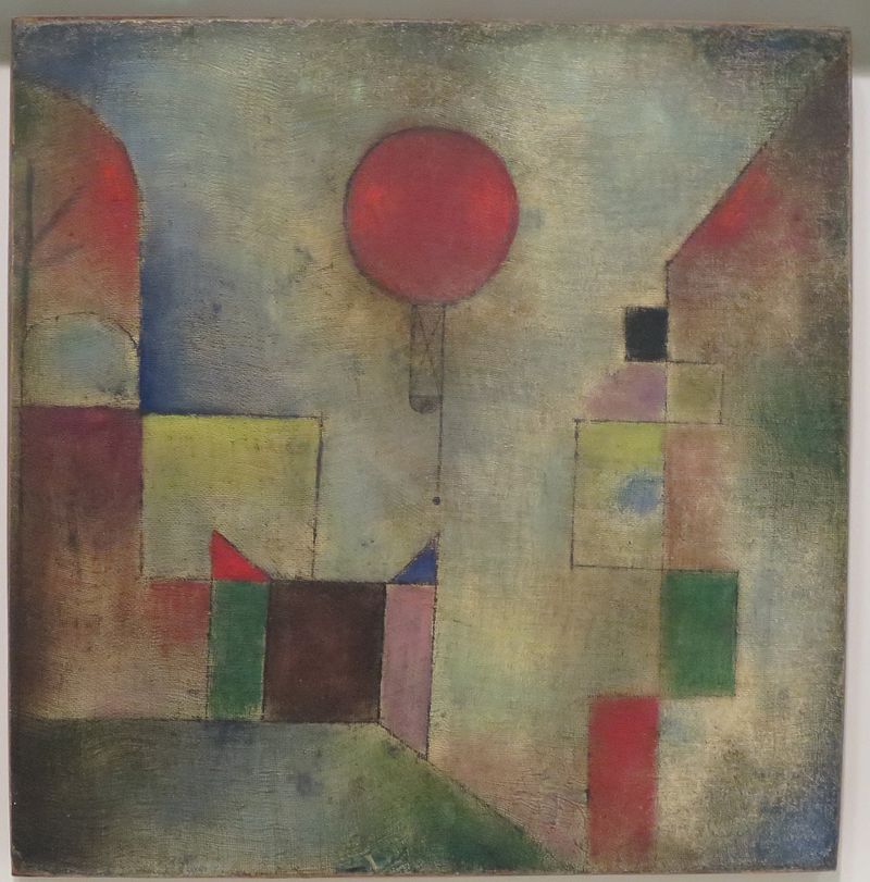 Red Balloon (1922) by Paul Klee. Image: public domain