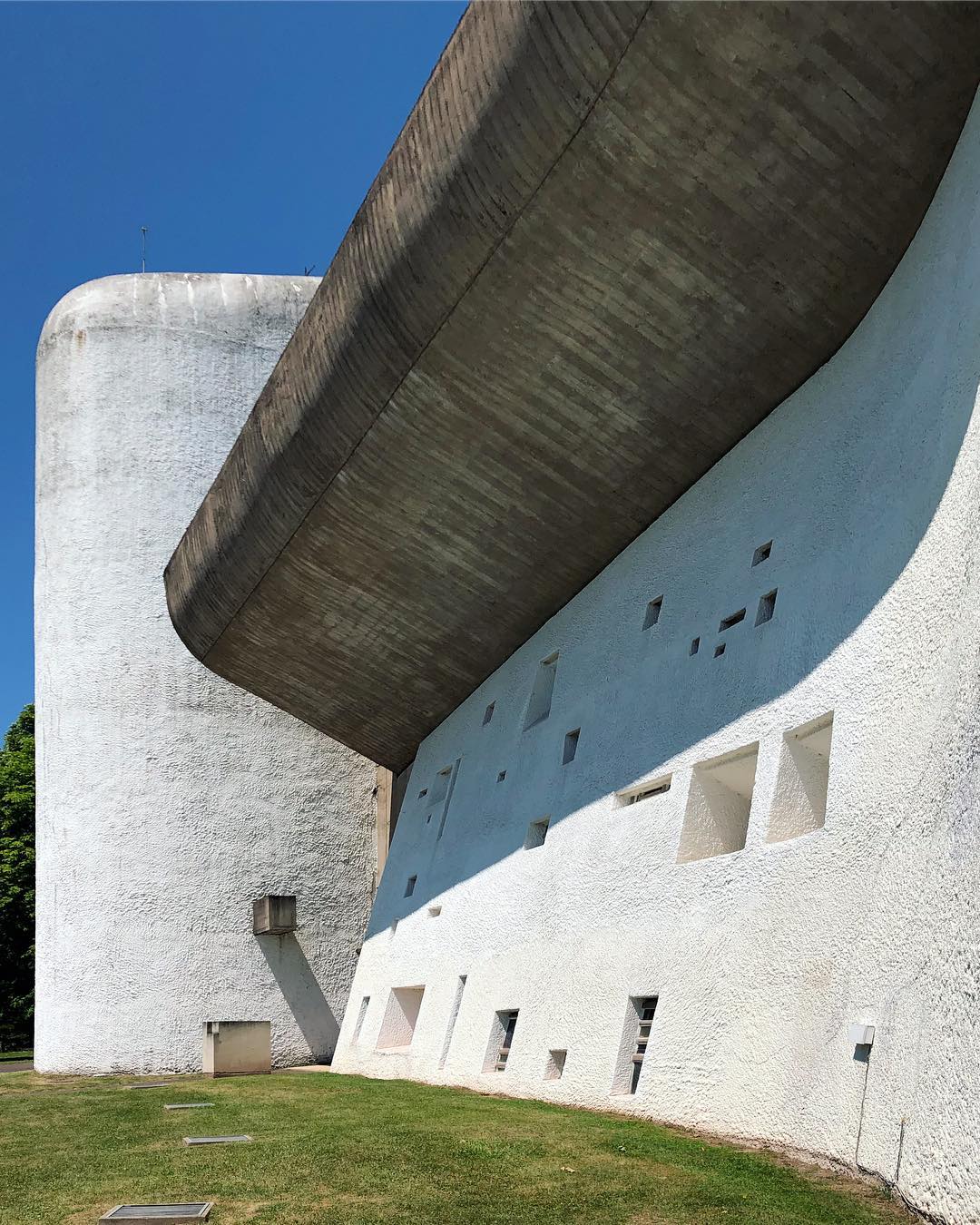 Chapelle Notre Dame du Haut, Ronchamp, France. photo by Barber Osgerby. Image courtesy of their Instagram