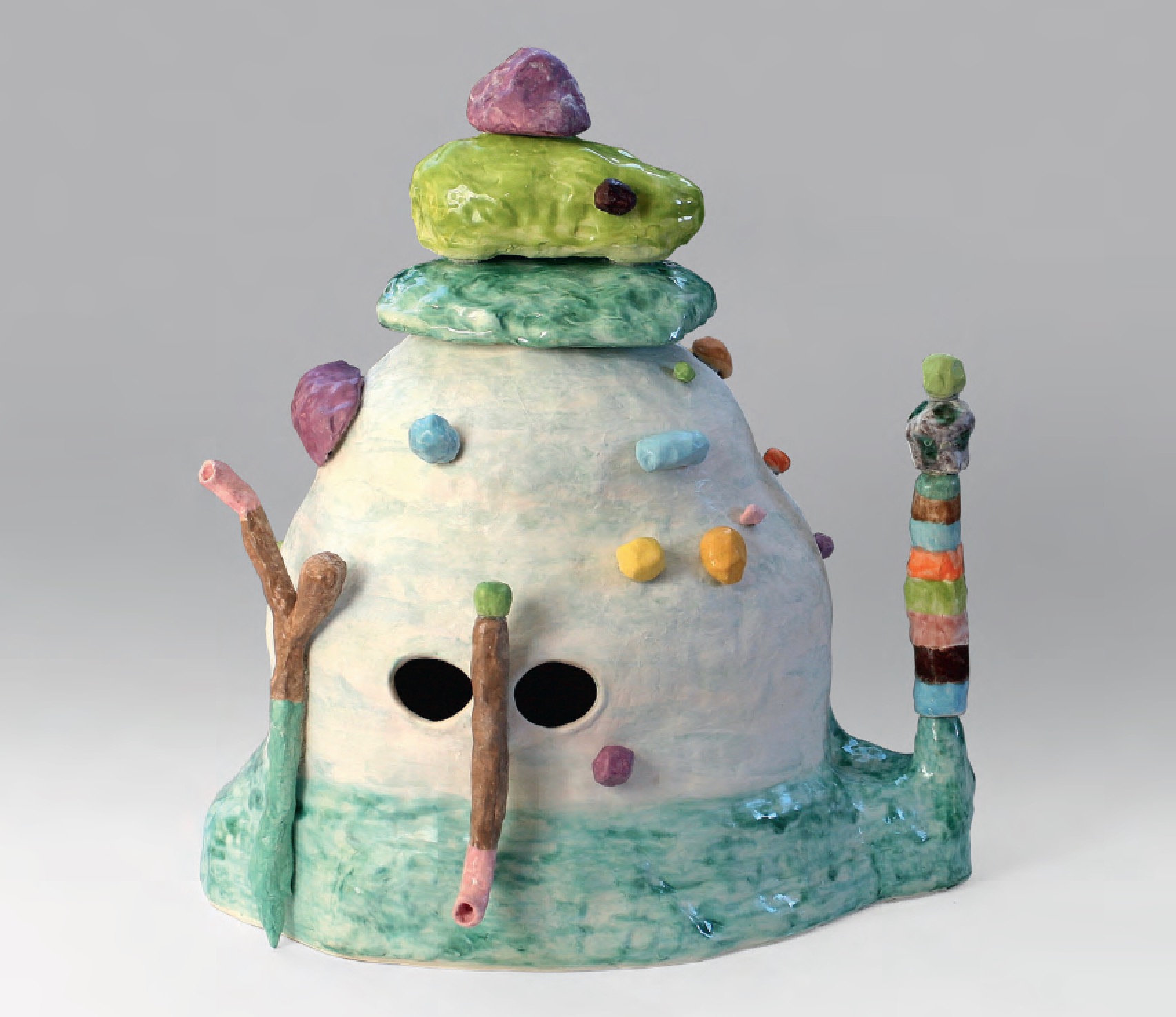 Annette, 2012 Earthenware and various glazes - Lynda Draper