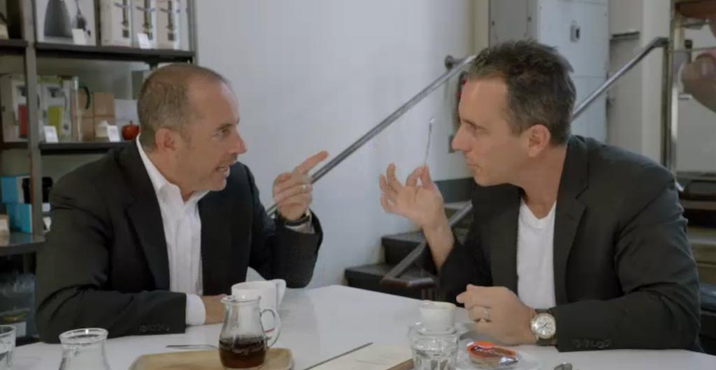 Jerry and Sebastian Maniscalco at Intelligentsia, Los Angeles. All stills courtesy of Comedians in Cars Getting Coffee
