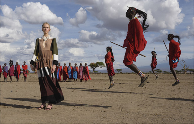 One of Steve McCurry's photographs for Valentino's Spring/Summer 2016 campaign. Courtesy of Valentino and Steve McCurry