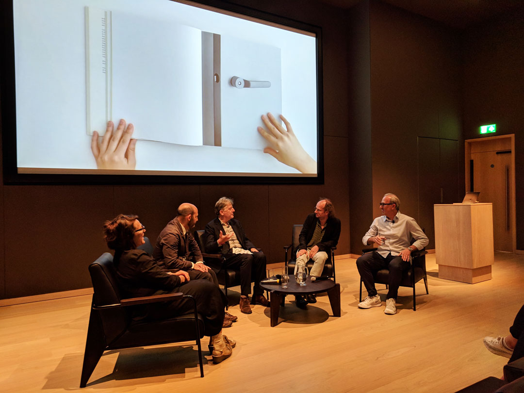 Kim Colin, Peter Kapos, Deyan Sudjic, Paul Neale and Sam Hecht at the Design Museum last night