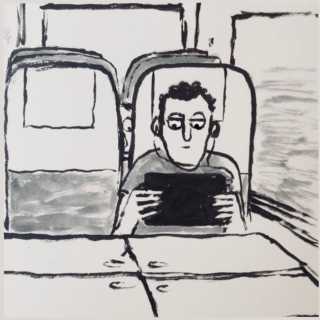 Summer trains by Jean Jullien