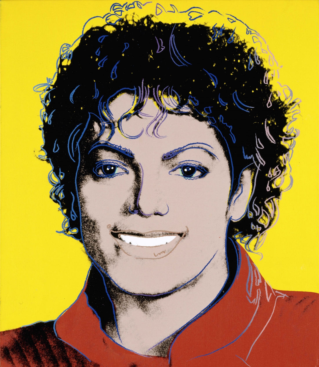 Michael Jackson by Andy Warhol 1984. National Portrait Gallery, Smithsonian Institution, Washington D.C. / Gift of Time magazine © 2018 The Andy Warhol Foundation for the Visual Arts, Inc. / Licensed by DACS, London