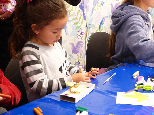 One of Laura Carlin's pupils at The Big Draw event